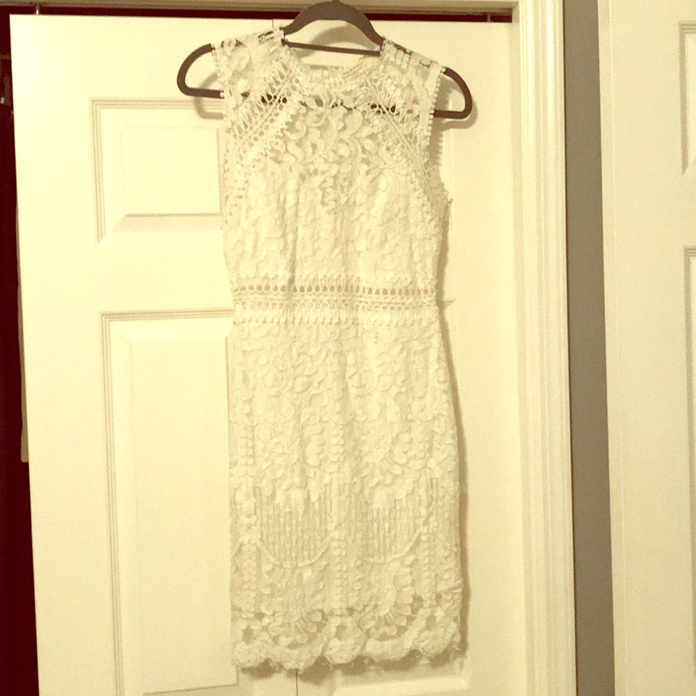 White lace dress